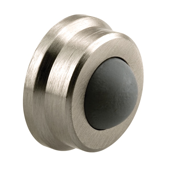 Prime-Line Cast Brass Wall Protector with Convex Bumper, 1 In., Satin Nickel, (Single Pack) J 4844 - main